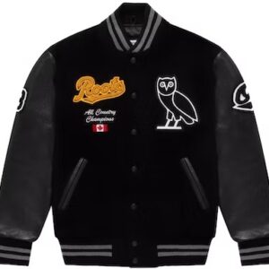 OVO Roots Varsity Jacket – Black