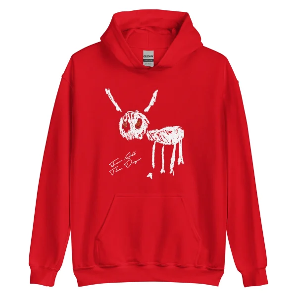 Red For All The dogs Hoodie