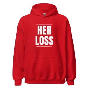 Red Her Loss Hoodie